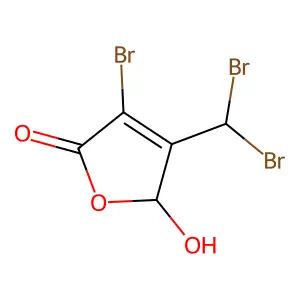 3-Bromo-4-(dibromomethyl)-5-hydroxy-2(5H)-furanone structure