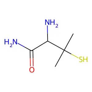 2-Amino-3-mercapto-3-methylbutanamide structure
