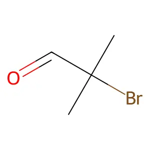 2-Bromo-2-methylpropanal structure