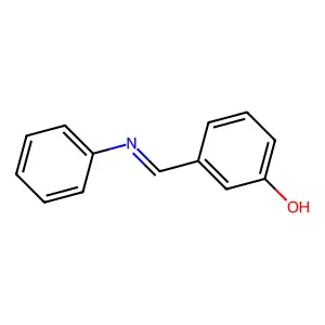 Phenol, 3-[(phenylimino)methyl]- structure