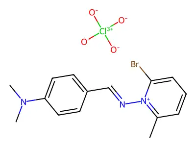 C15H17BrN3.ClO4 structure