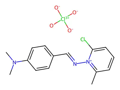 C15H17ClN3.ClO4 structure