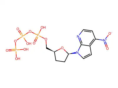 1,7-Dideaza-4-NO2-ddPTP structure