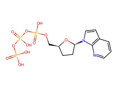 1,7-Dideaza-ddPTP structure