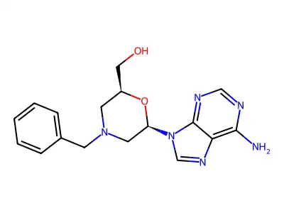 N-Benz-6-OHMe-1,4-morph-A structure