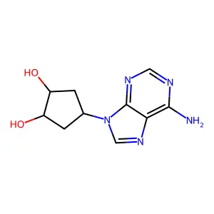 (1S,2S)-4-(6-Amino-9H-purin-9-yl)cyclopentane-1,2-diol structure