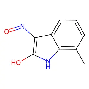 (3Z)-7-Methyl-1H-indole-2,3-dione 3-oxime structure