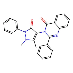 3-(1,5-Dimethyl-3-oxo-2-phenylpyrazol-4-yl)-2-phenylquinazolin-4-one structure