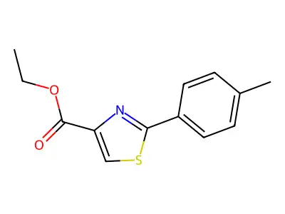Ethyl 2-(4-methylphenyl)-1,3-thiazole-4-carboxylate structure