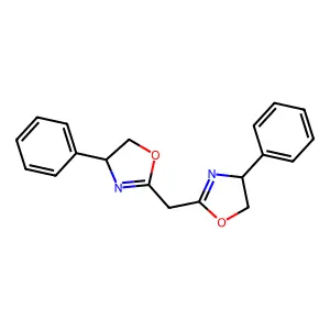 (S,S)-2,2'-Methylenebis(4-phenyl-2-oxazoline) structure