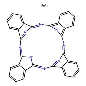 酞菁亚铁 structure