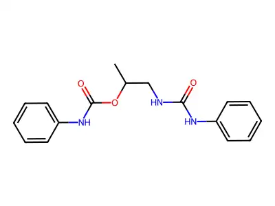 1-(3-Phenylureido)-2-propyl N-phenylcarbamate structure