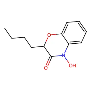 2-Butyl-4-hydroxy-1,4-benzoxazin-3-one structure