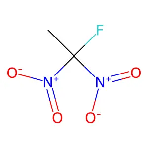 1-Fluoro-1,1-dinitroethane structure