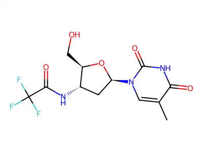 Thymidine, 3'-deoxy-3'-((trifluoroacetyl)amino)- structure