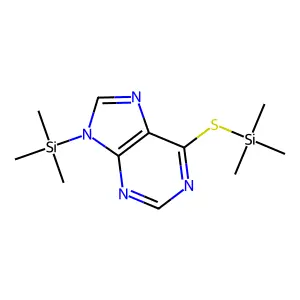 6-Trimethylsilylthio-9-trimethylsilylpurine structure