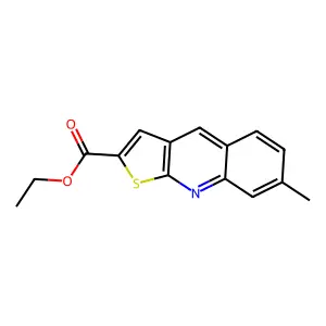 Ethyl 7-methylthieno[2,3-b]quinoline-2-carboxylate structure