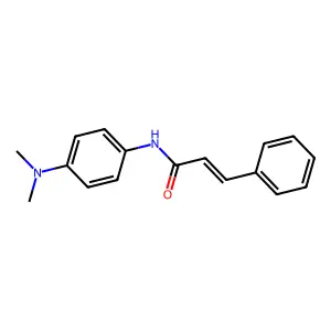 (Z)-N-(4-(二甲氨基)苯基)-3-苯基丙烯酰胺 structure