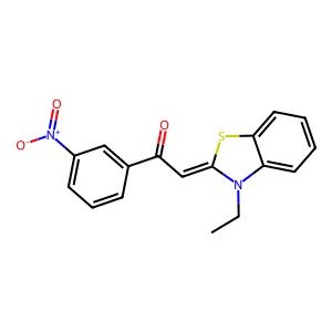 (E)-2-(3-ethylbenzo[d]thiazol-2(3H)-ylidene)-1-(3-nitrophenyl)ethanone structure