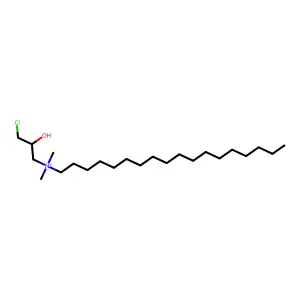 N-(3-chloro-2-hydroxypropyl)-N,N-dimethyloctadecan-1-aminium structure