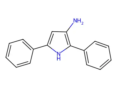 2,5-diphenyl-1H-pyrrol-3-amine structure