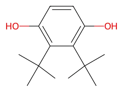 1,4-Benzenediol, bis(1,1-dimethylethyl)- structure