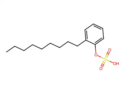 Nonylphenyl hydrogen sulphate structure