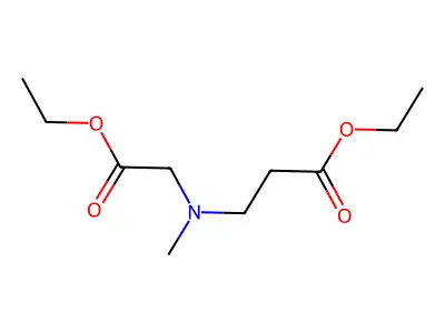 Ethyl 3-((2-ethoxy-2-oxoethyl)(methyl)amino)propanoate structure