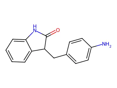 3-((4-Aminophenyl)methyl)-1,3-dihydro-2H-indol-2-one structure
