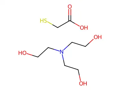2-Sulfanylacetate;tris(2-hydroxyethyl)azanium structure