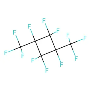 Cyclobutane, 1,1,2,3,3,4-hexafluoro-2,4-bis(trifluoromethyl)- structure