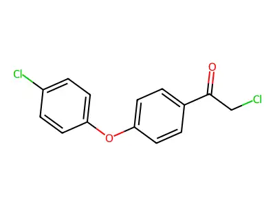 1-[2-Chloro-4-(4-chlorophenoxy)phenyl]ethanone structure