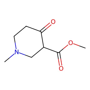 3-Piperidinecarboxylic acid, 1-methyl-4-oxo-, methyl ester structure