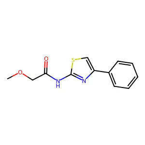 2-甲氧基-N-(4-苯基-1,3-噻唑-2-基)乙酰胺 structure