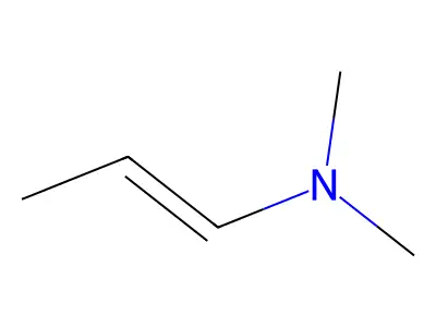CH3CH=Chn(CH3)2 structure