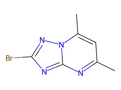 2-Bromo-5,7-dimethyl-(1,2,4)triazolo(1,5-a)pyrimidine structure