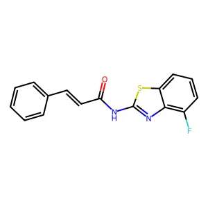 N-(4-fluorobenzo[d]thiazol-2-yl)cinnamamide structure