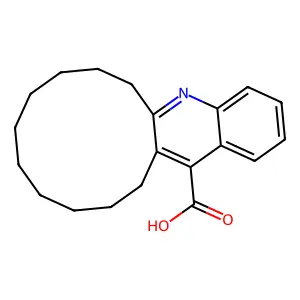 6,7,8,9,10,11,12,13,14,15-Decahydrocyclododeca[b]quinoline-16-carboxylic acid structure