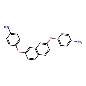 4,4'-(Naphthalene-2,7-diylbis(oxy))dianiline structure