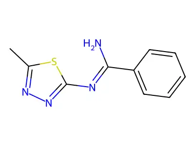 N-(5-Methyl-1,3,4-thiadiazol-2-YL)benzenecarboximidamide structure