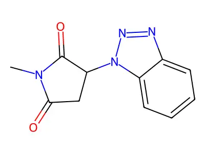 3-(1H-Benzotriazol-1-yl)-1-methyl-2,5-pyrrolidinedione structure