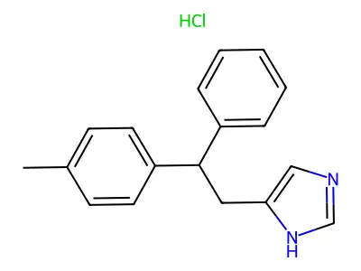 1H-Imidazole, 4-(2-(4-methylphenyl)-2-phenylethyl)-, monohydrochloride structure