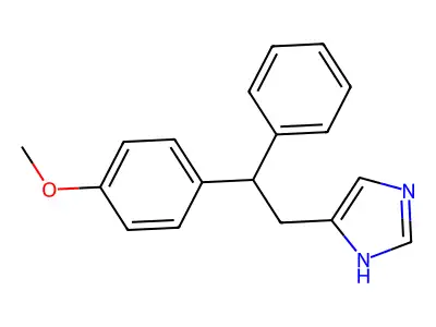 1H-Imidazole, 4-(2-(4-methoxyphenyl)-2-phenylethyl)- structure