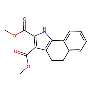 dimethyl 4,5-dihydro-1H-benzo[g]indole-2,3-dicarboxylate structure
