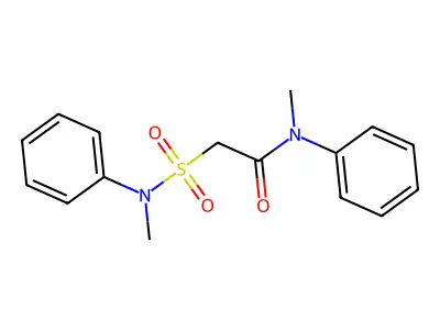 N-methyl-2-[methyl(phenyl)sulfamoyl]-N-phenylacetamide structure