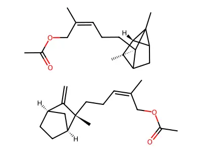 Santalyl acetate structure
