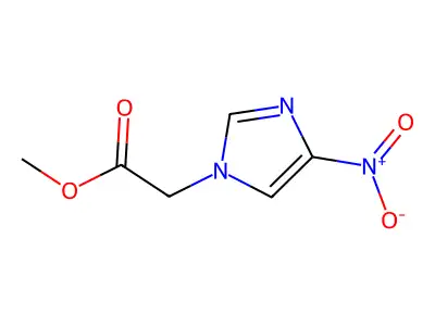 Methyl (4-nitro-1-imidazolyl)acetate structure