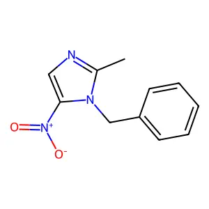 1-Benzyl-2-methyl-5-nitro-1H-imidazole structure