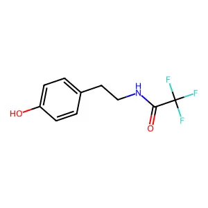 2,2,2-Trifluoro-N-[2-(4-hydroxyphenyl)ethyl]acetamide structure
