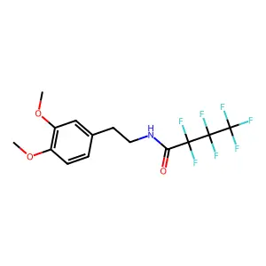 N-[2-(3,4-Dimethoxyphenyl)ethyl]-2,2,3,3,4,4,4-heptafluorobutanamide structure